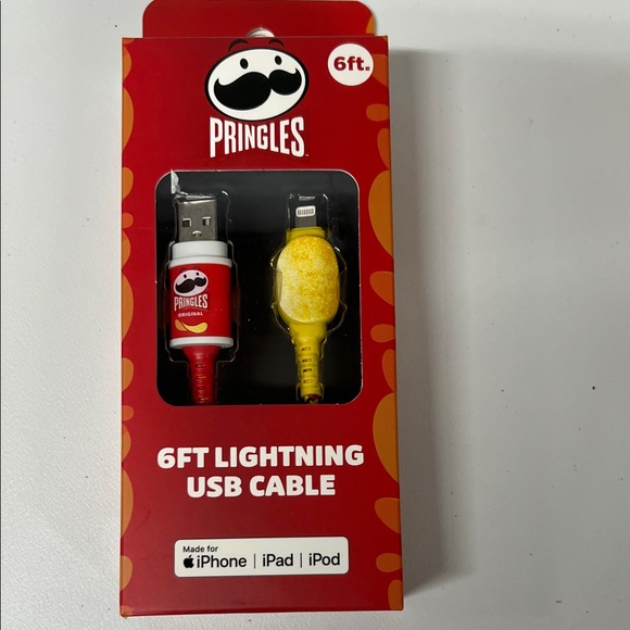 Pringle Other - Pringle Red and Yellow Lightning USB Cable